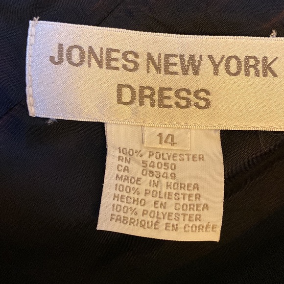 Jones New York “Little Midi Black Dress” with Cowl Neckline and V-Waist. - Picture 8 of 8